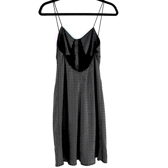 Rag & Bone Silk 'Lois' Stripe Button Up Slip Dress  Size 2 - Picture 7 of 14